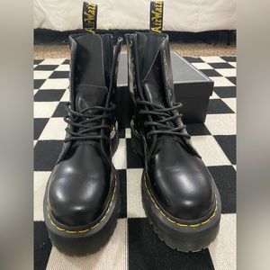 Black Jaden Platform Dr. Marten Boots - Women’s 8